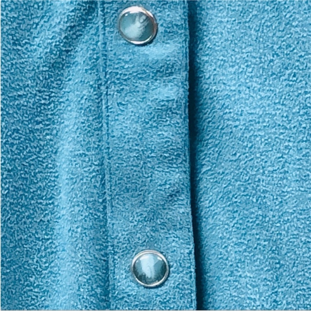 SAGE WEST Teal Vintage Button Down Classic WESTERN Style Shirt Size LARGE - Picture 3 of 11